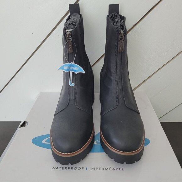 NEW AQUA COLLEGE WOMENS DREAM ZIP BOOTIES BLACK NUBUCK 10M - Picture 3 of 11